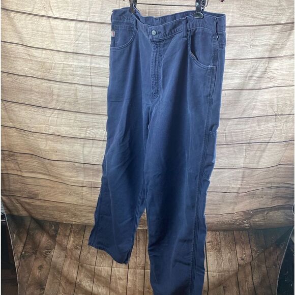 Mens 42x32 flame-resistant cat 2 heavy pants by Carhartt - Picture 4 of 11